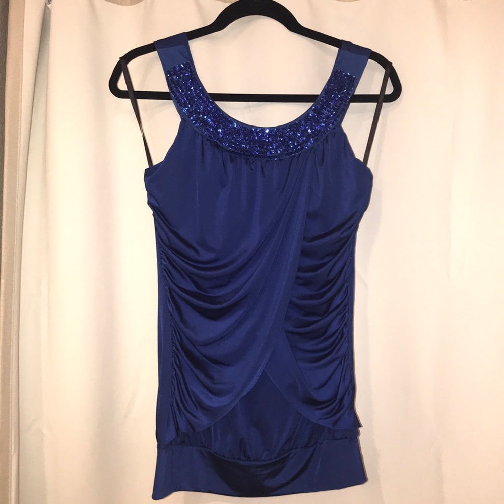 sleeveless sequin dress top